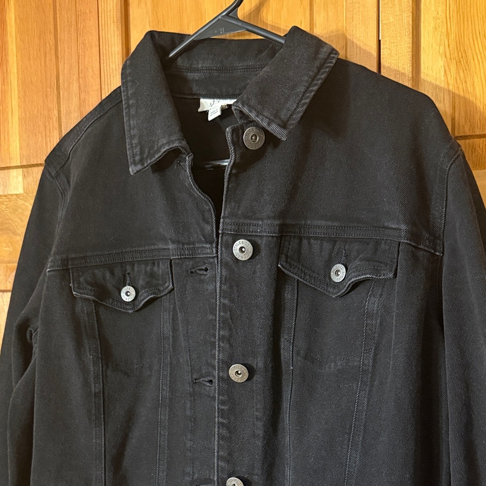 Women’s Black Denim Jacket - Picture 3 of 8